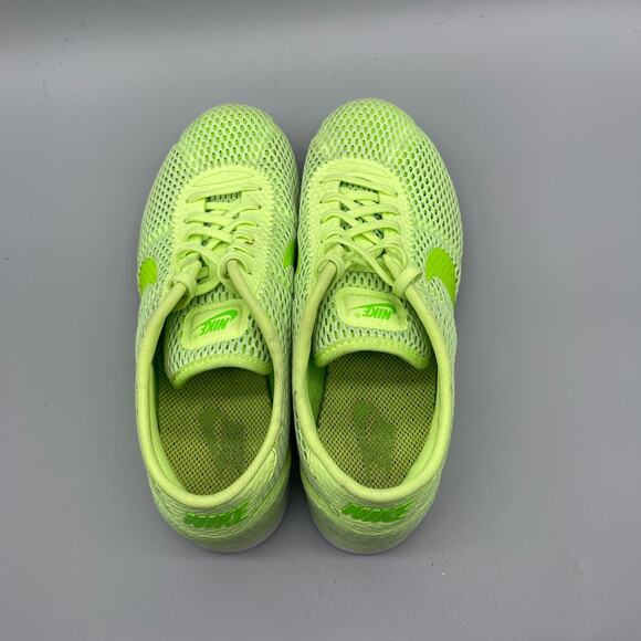 Nike Cortez Ultra BR Breathe Shoes Womens 8 Neon Green Running Lightweight Walk - Picture 5 of 8